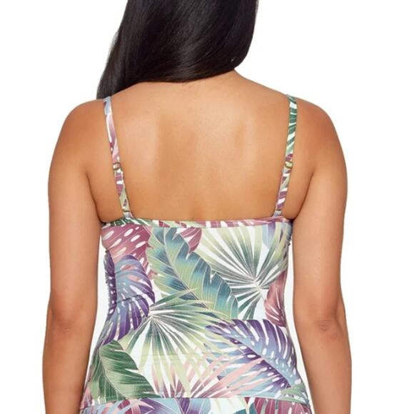 Bleu Rod Beattie Its A Breeze Twist Underwire Tankini Top NWT Size 6 - Picture 2 of 2